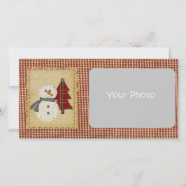 Naai kerst fotokaart feestdagenkaart