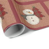 Naai kerst inpakpapier (Rol Hoek)