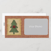 Naai Kerstboom Aangepaste Kerst Foto Kaart (Voorkant / Achterkant)