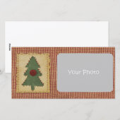 Naai Kerstboom Aangepaste Kerstmis Fotokaart Feestdagenkaart (Voorkant / Achterkant)