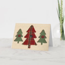 Naai kerstboom Kaart