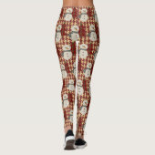 Naai Kerstmis Sneeuwman Leggings (Achterkant)