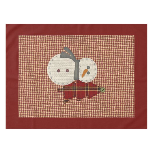 Naai kersttafelkleed tafelkleed (Voorkant (Horizontaal))