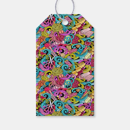 NAAI kostbare naai- en breigeschenk Labels Cadeaulabel (Voorkant)