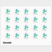 Naai Ontwerp Ronde Sticker (Vel)