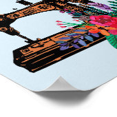 naai op de naaimachine en de molen poster (Hoek)