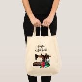 naai op de naaimachine en de molen tote bag (Voorkant (product))
