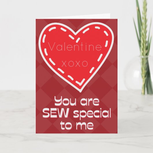 Naai Speciale Grappige Valentijns Kaart (Voorkant)