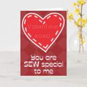Naai Speciale Grappige Valentijns Kaart (Gele Bloem)