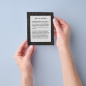 Naai Spelden Zwart Kleermaker Naaister Flyer (Hand)