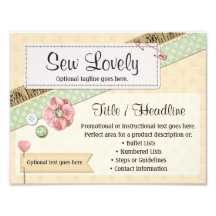 Naai Stikken, Knopen & Lint Reclamebord