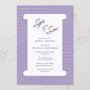 Naai-uitnodiging Kaart