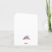 Naai-uitstekende Verjaardagskaart met Woordgrapjes Kaart (Achterkant)