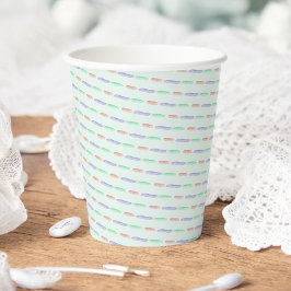 Naai veel liefde Pastel Stitch  Baby shower Papieren Bekers