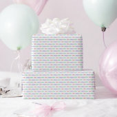Naai veel liefde Pastel Waterverf Stitch Baby show Cadeaupapier
