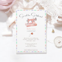 Naai veel liefde Pastel Waterverf Stitch Baby show