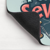 Naai veel plezier Naai weinig tijd Retro Stitch Ar Muismat (Hoek)