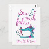 Naai veel stof naaien Briefkaart (Voorkant / Achterkant)
