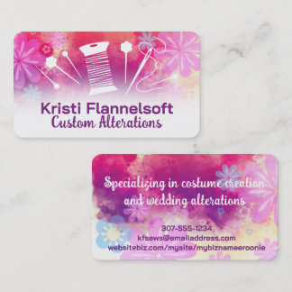 Naaiaccessoires naaister quiltster visitekaartje