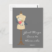  naaiachtige jurk briefkaart (Voorkant / Achterkant)