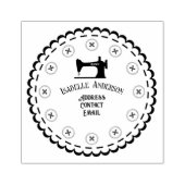 Naaiadres Rubberstempel (Afrduk)