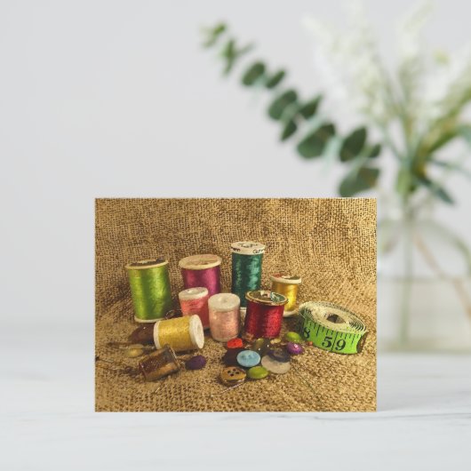 Naaibenodigdheden Briefkaart (Staand voorkant)