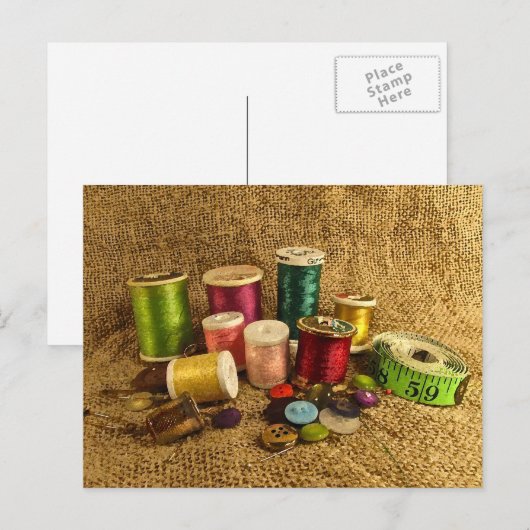 Naaibenodigdheden Briefkaart (Voorkant / Achterkant)
