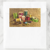 Naaibenodigdheden Rechthoekige Sticker (Tas)