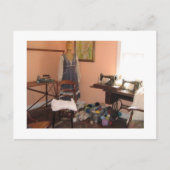 Naaibenodigdheden van de oude dagen briefkaart (Voorkant)