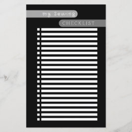 naaicontrolelijst zwart wit