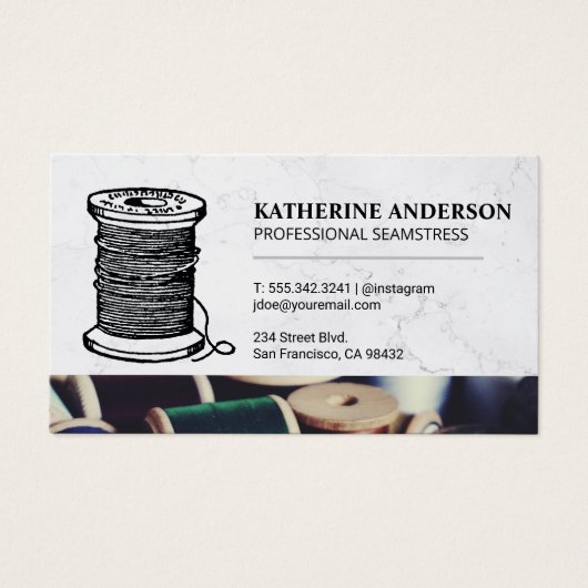 Naaidraadspoel Logo Visitekaartje (Voorkant)
