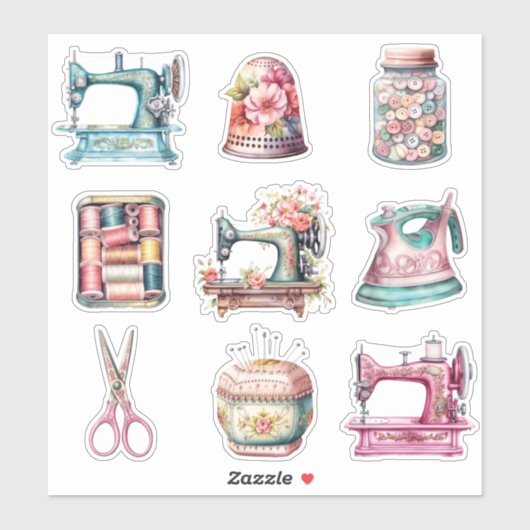 naaielementen sticker (Vel)