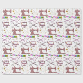  naaien Accessoires voor Seamstress Tailor Cadeaupapier (Vlak)