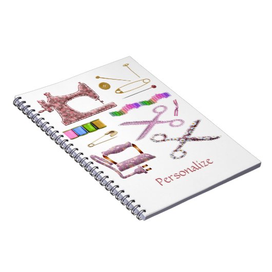  naaien Accessoires voor Seamstress Tailor Notitieboek (Rechterzijde)