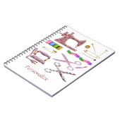  naaien Accessoires voor Seamstress Tailor Notitieboek (Linkerzijde)