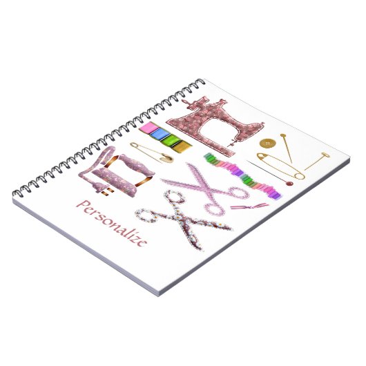  naaien Accessoires voor Seamstress Tailor Notitieboek (Linkerzijde)