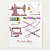  naaien Accessoires voor Seamstress Tailor Planner (Voorkant)