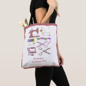 naaien Accessoires voor Seamstress Tailor Tote Bag (Dichtbij)