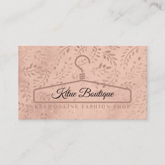 Naaien Botanische Boho Hanger Visitekaartje (Voorkant)