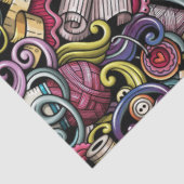 Naaien - Breien Gift Wrap Tissue Tissuepapier (Detail)