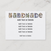 Naaien - Breien - Handgemaakt - SRF Visitekaartje (Achterkant)