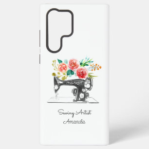 Naaien Breien Stikken Zwart Wit Samsung Galaxy Hoesje
