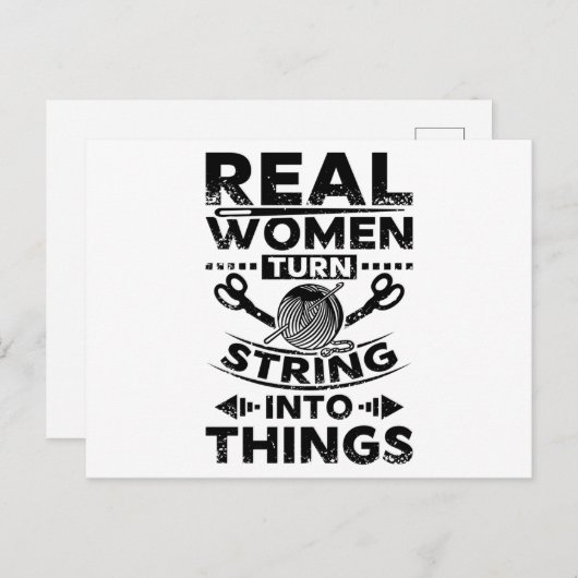 Naaien Briefkaart (Voorkant / Achterkant)