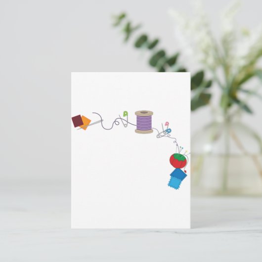 naaien briefkaart (Staand voorkant)