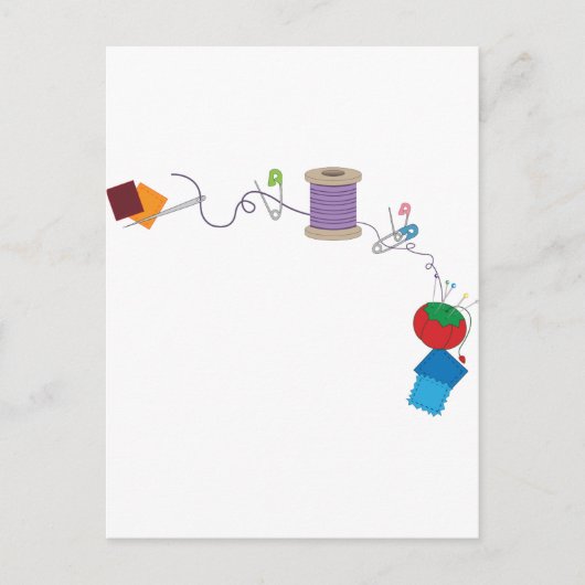 naaien briefkaart (Voorkant)