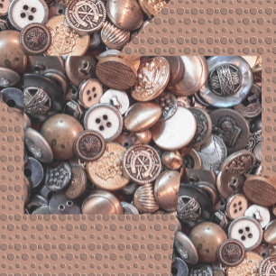 naaien Buttonnen messing Silver Gold Pewter Tissuepapier