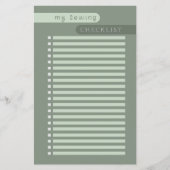 naaien checklist sage (Voorkant)