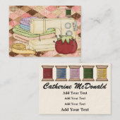 Naaien / Crafter Kaart Visitekaartje (Voorkant / Achterkant)