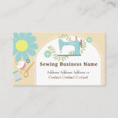 Naaien Daisy Beige Visitekaartje (Voorkant)