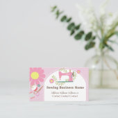 Naaien Daisy Roze Visitekaartje (Staand voorkant)